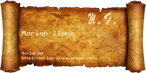 Marlep Ilona névjegykártya